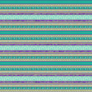 Hemp Persian Carpet Stripe 12x12