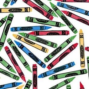 Christmascolors colored crayons