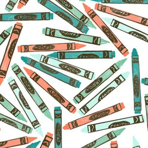 retro surfing crayons