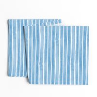 Watercolour hand drawn and painted Pastel baby blue nursery ribbon stripes 