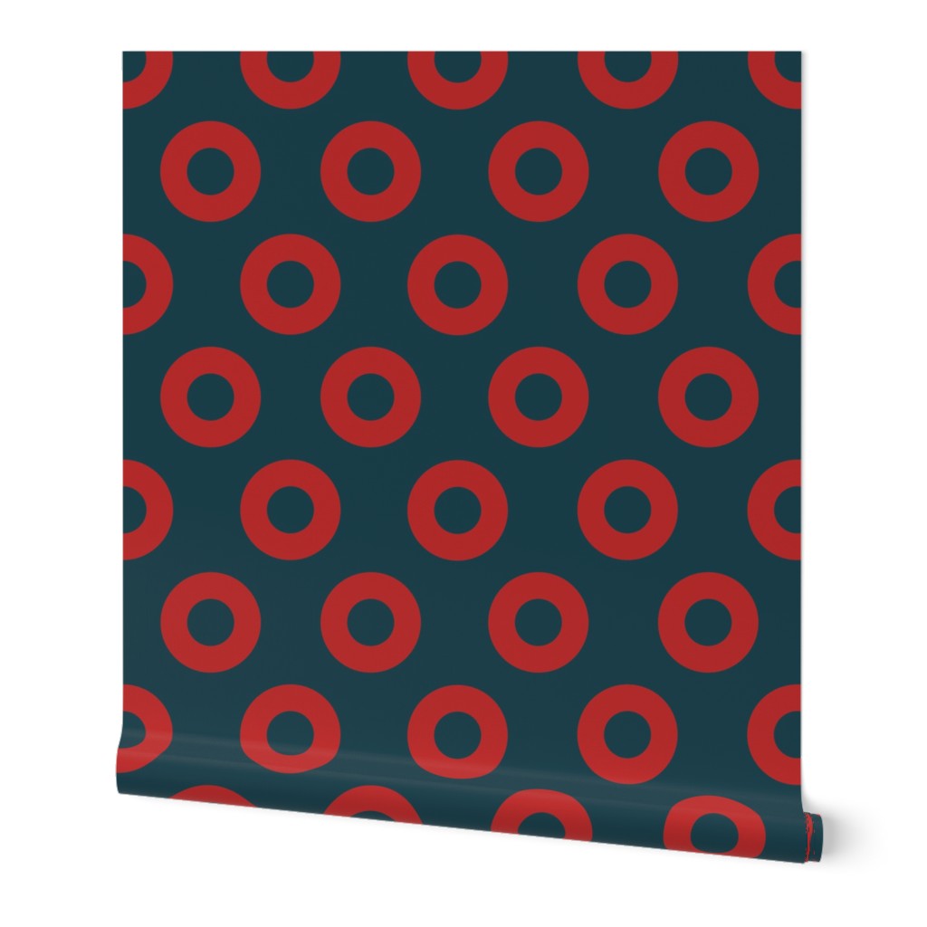 Large Fishman Donut Fabric  in  5 inch donuts 