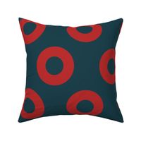 Large Fishman Donut Fabric  in  5 inch donuts 