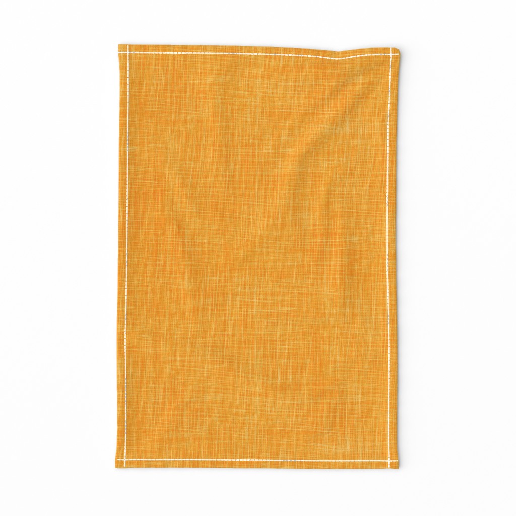 Saffron yellow Linen by Helenpdesigns