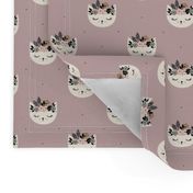 Cat Blossom - Dusty lilac small