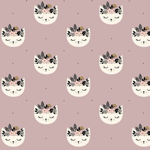 Cat Blossom - Dusty lilac small