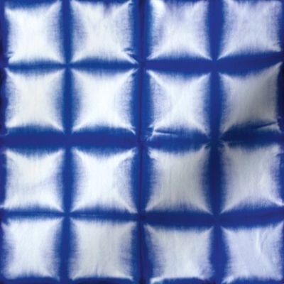 Shibori Indigo dyed fabric