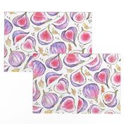 Watercolor Figs Pattern