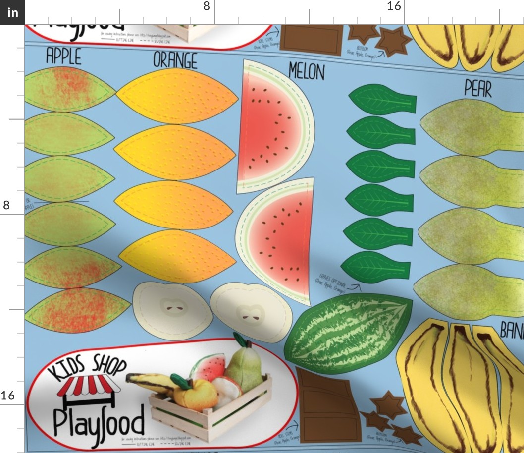 Cut N Sew Playfood: Vol. Fruits