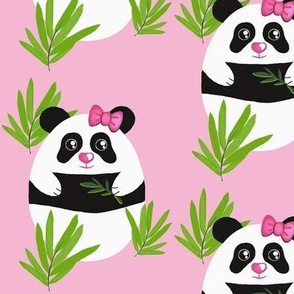 Meditation Panda / Pink   