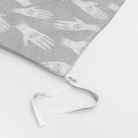 SMALL - hand palmistry hand - palm print fabric, palm, tarot, ouija, star, stars, constellations, - black