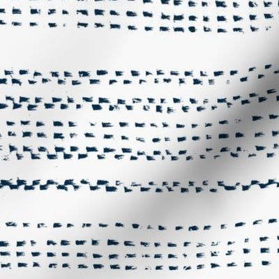 tribal dotted line - navy & white - small scale