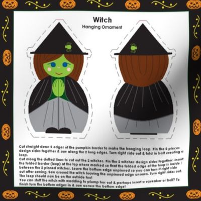 Witch ornament or finger puppet!