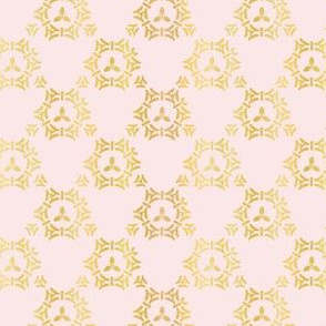 Luxury Rose Gold Ornamental Lattice Pattern, Seamless Vector, Drawn