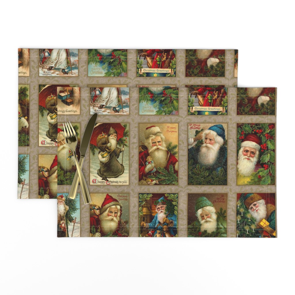 Vintage Santas Panel-A