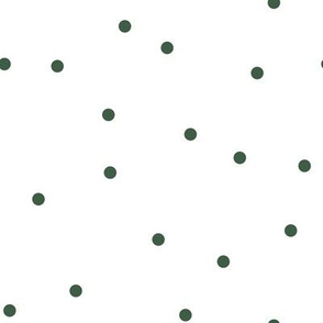 Random Confetti Pattern | Green and White