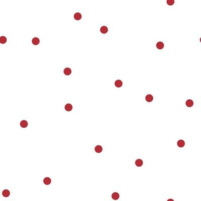 Random Confetti Pattern | Red and White