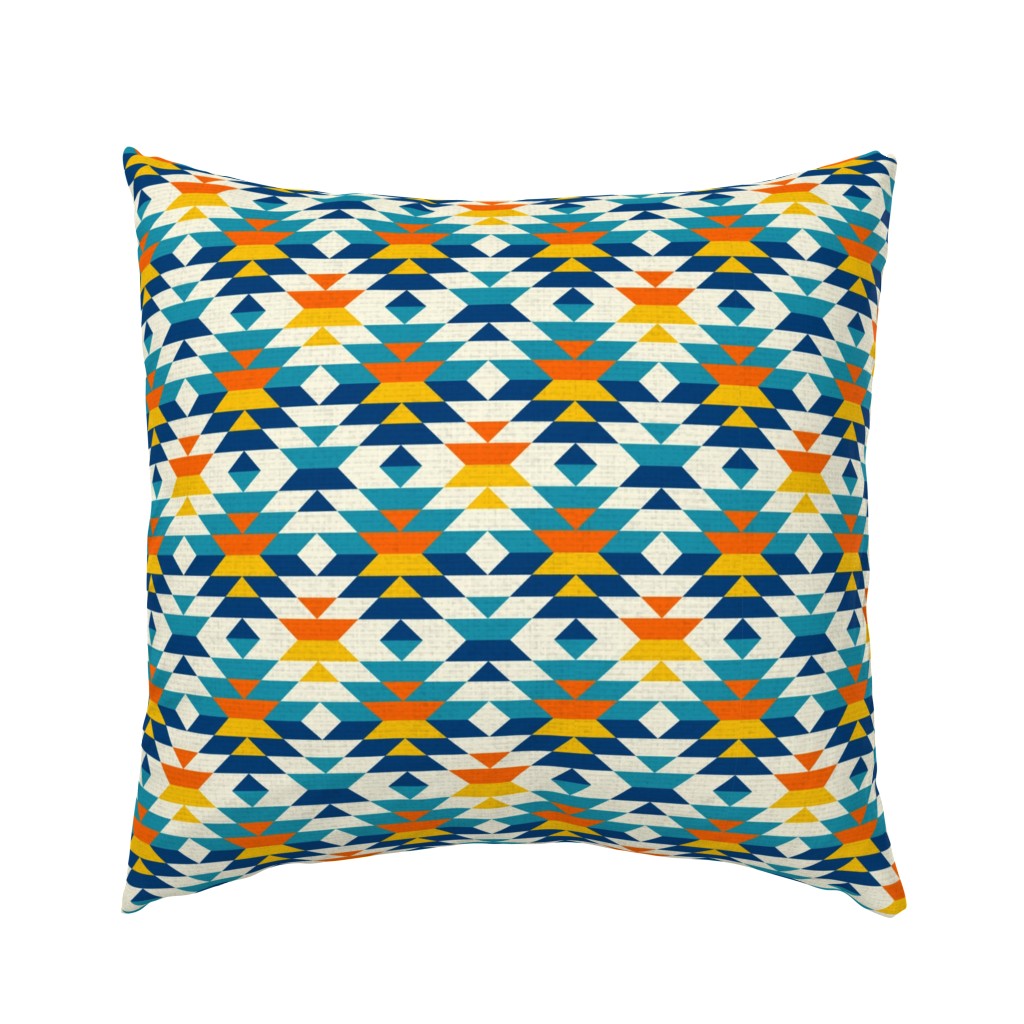 Boho geometric Aztec colorful Euro Pillow Sham | Spoonflower