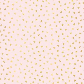 Luxe Rose Gold Love Hearts Sprinkles Texture Pattern, Seamless Vector