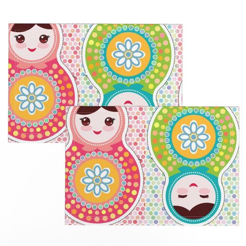 Russian doll matryoshka The Cut & Sew Fat Quarter Project PlushiesFabric