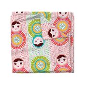 Russian doll matryoshka The Cut & Sew Fat Quarter Project PlushiesFabric