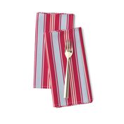 Vintage stripes Viva Magenta light blue