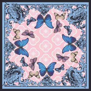 Butterfly Border Scarf