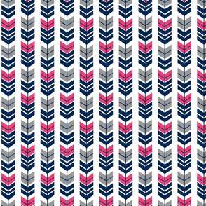 pink navy grey arrows