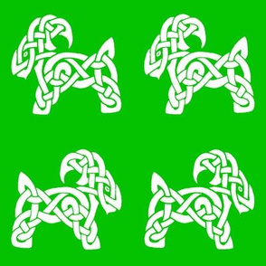 Celtic Goat 1 green and white