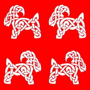 Celtic Goat 1 red and white