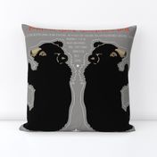 US Black Bear Cut-And-Sew Pillow