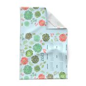 2023 calendar succulent tea towel