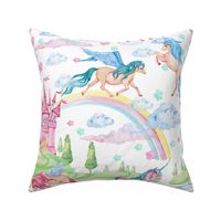 unicorns fairy pattern