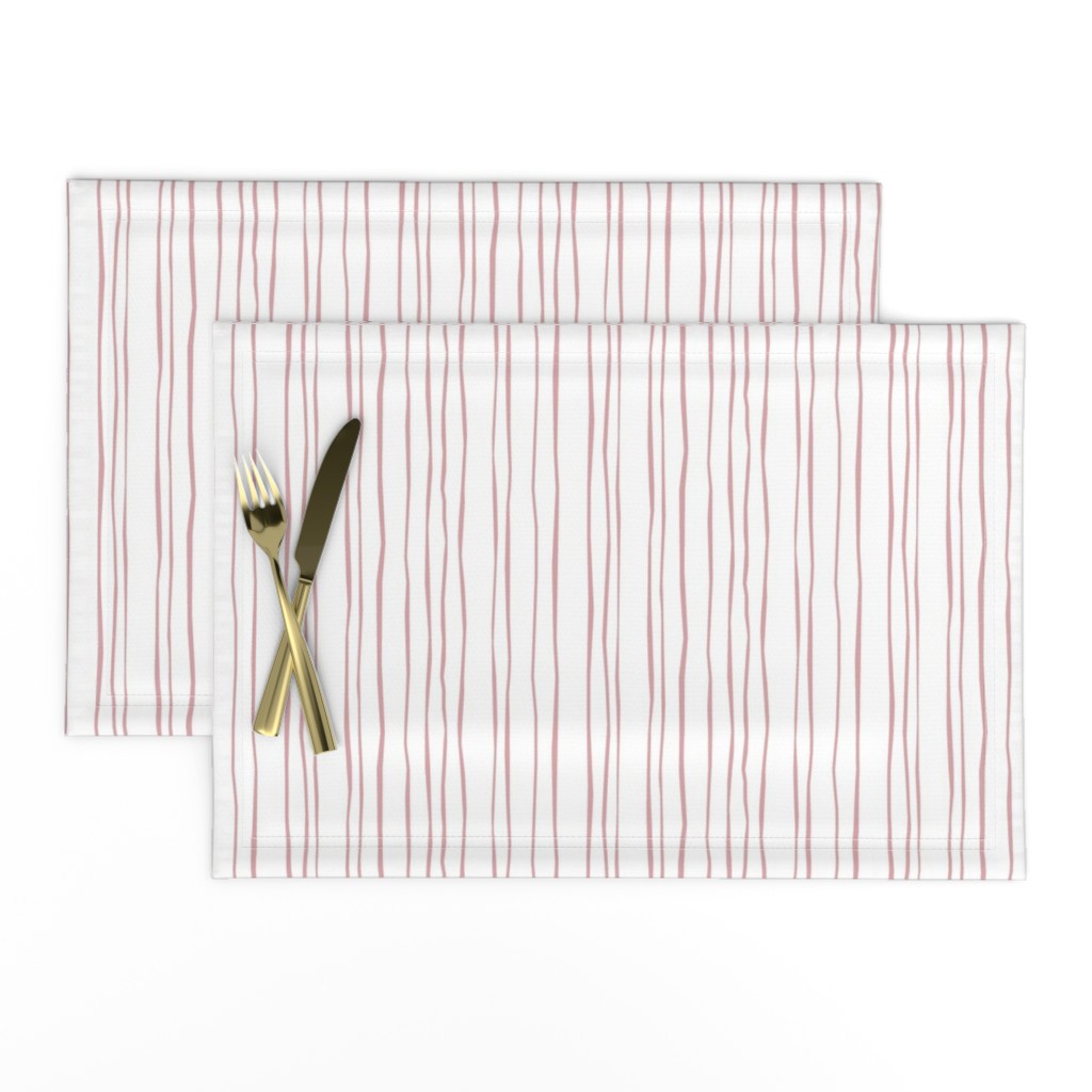 Narrow Blush Stripe