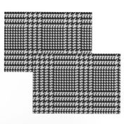 Houndstooth black white knit plaid Wallpaper