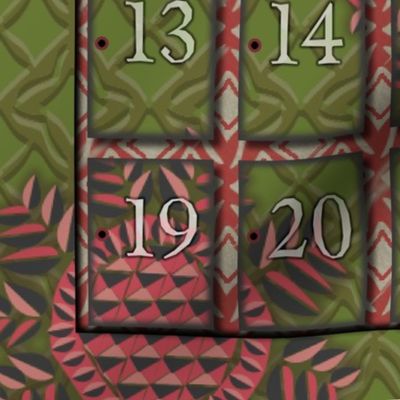 ADVENT CALENDAR - set of two per yard