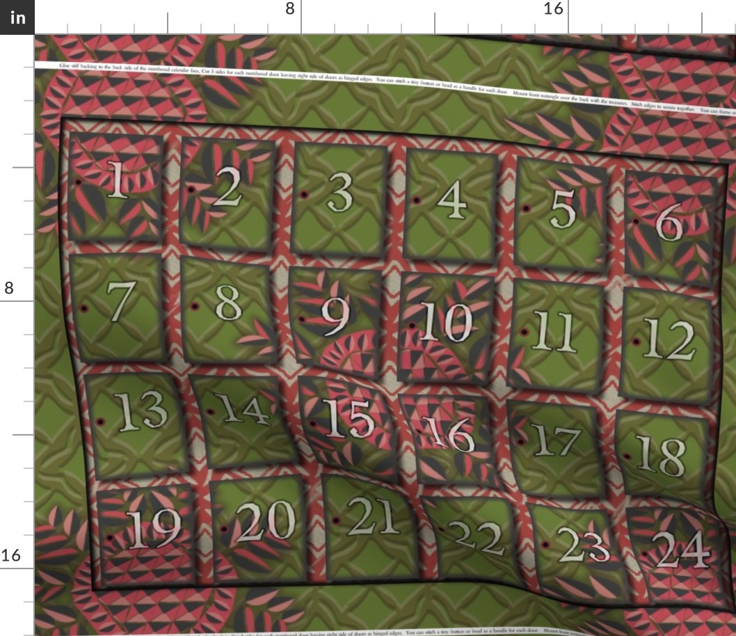 ADVENT CALENDAR - set of two per yard