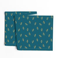 swallowtails on teal