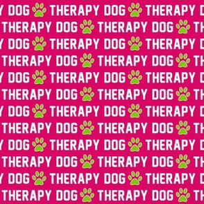 Therapy Dog Pink Paws
