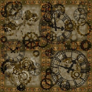 Steampunk rivetted squares