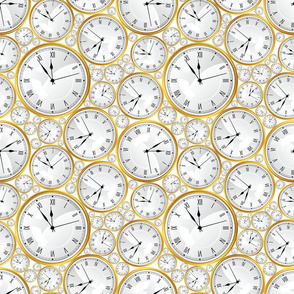 What Time Is It? Clocks on White