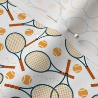 Tennis Rackets Scattered