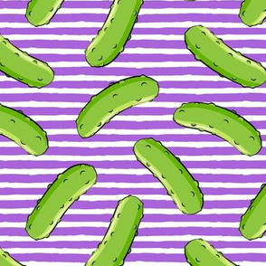 pickles - purple stripes