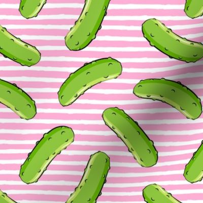 pickles - pink stripes