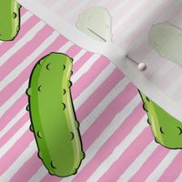 pickles - pink stripes