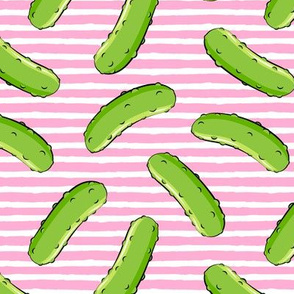pickles - pink stripes