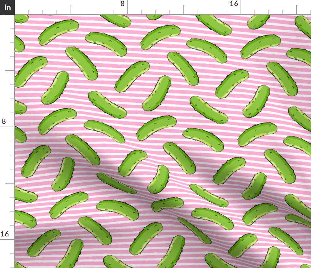 pickles - pink stripes