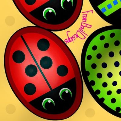 Ladybug Bean bag Beetles  / Bean Bag Set 