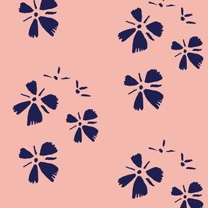 Flowers on pink