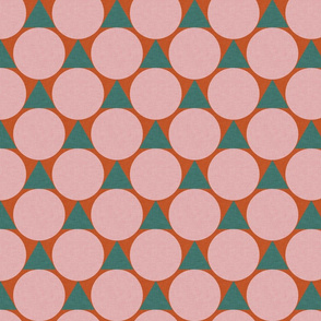 Polka dot with triangle Orange