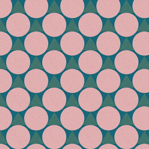 Polka dot with triangle Blue